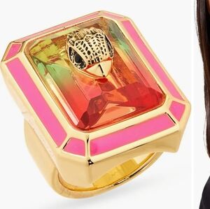 Kurt Geiger Nib Crystal Ring Size 7